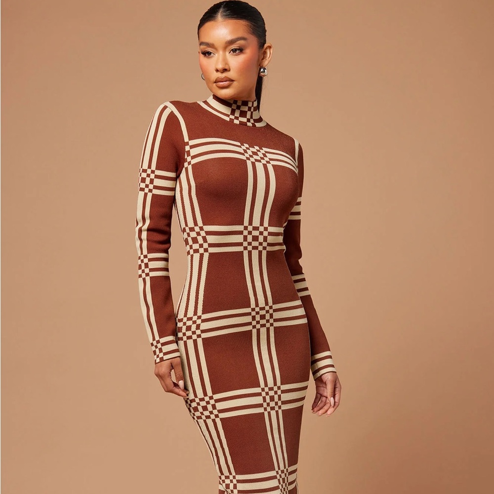 FASION NOVA LUXE Claudia knit maxi dress